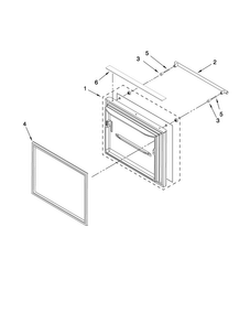 Freezer Door Parts Diagram and Parts List for JFC2290VPR0  Jenn-Air Refrigerator