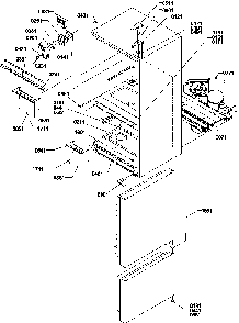 Controls & Light Covers Diagram and Parts List for BR22S6E-P1196706WE  Amana Refrigerator