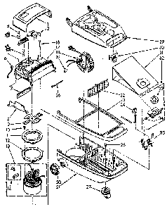 Base Assembly Diagram and Parts List for 1162497582  Kenmore Filters & Accessories
