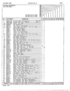 Doors Page 2 Diagram and Parts List for 23973A  Admiral Refrigerator