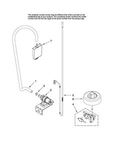Fill And Overfill Parts Diagram and Parts List for MDB5601AWB3  Maytag Dishwasher