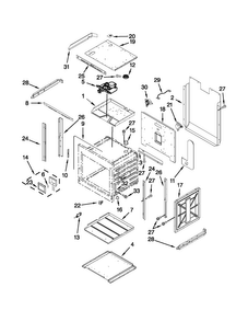 Part Location Diagram of W10186990 Whirlpool INSULATION