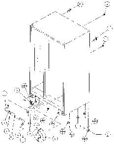 Drain And Rollers Diagram and Parts List for 36271-P1121802W  Amana Refrigerator