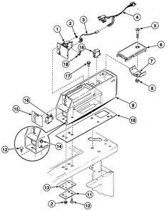 Timer Case Diagram and Parts List for SWTH20LN  Speed Queen Washer