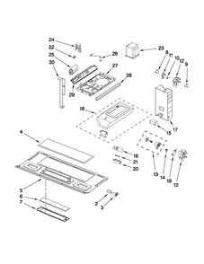 Interior And Ventilation Parts Diagram and Parts List for YAMV1160VAS4  Amana Microwave