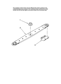 Lower Washarm Parts Diagram and Parts List for JDB1080AWB0  Jenn-Air Dishwasher