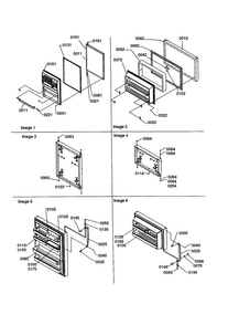 Door Assemblies Diagram and Parts List for TS19VL-P1306302WL  Amana Refrigerator