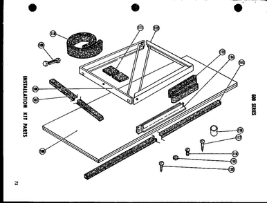 Installation Kit Parts Diagram and Parts List for 615-2J P54720-1R Amana Air Conditioner