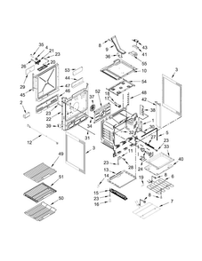Chassis Parts Diagram and Parts List for JDS1450CDS0  Jenn-Air Range