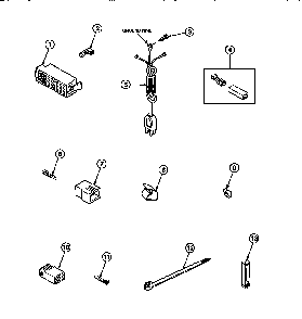 Power Cord And Terminals Diagram and Parts List for LW8303W2-PLW8303W2B  Amana Washer