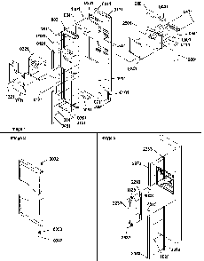 Freezer Door Diagram and Parts List for SXD520TW-P1310001WW  Amana Refrigerator