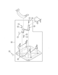 Shipping Materials Diagram and Parts List for SWF261WH  Speed Queen Washer