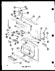 Upper Door Parts Diagram and Parts List for TC18C-C-P73500-16WC  Amana Refrigerator