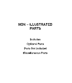 Optional parts (not included) Diagram and Parts List for MVWP576KW1  Maytag Washer