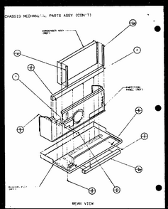 Chassis Mechanical Parts Assy (con^t) (pth07400er/p9872101r) (pth07300er/p9812601r) Diagram and Parts List for PTH12300ER P9812615R Amana Air Conditioner