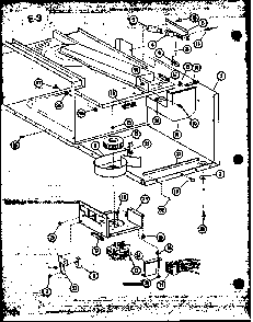 Blower Assembly Diagram and Parts List for RL6-10 P76382-2M Amana Microwave