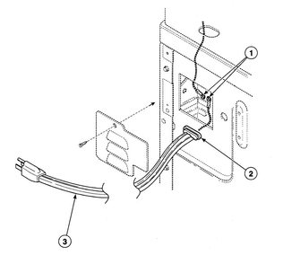 Power Cord Diagram and Parts List for SDG809LF  Speed Queen Dryer