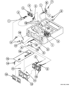 Control Panel Diagram and Parts List for SSGT09WF  Speed Queen Dryer