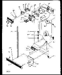 Refrigerator/freezer Controls And Cabinet Parts Diagram and Parts List for 2599CIWEL-P1170601WL  Amana Refrigerator