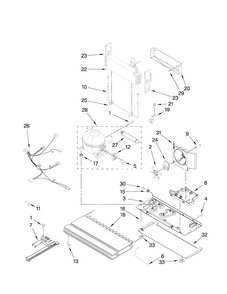 Unit Parts Diagram and Parts List for MFF2258VEW2  Maytag Refrigerator