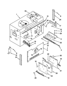 Freezer Liner Parts Diagram and Parts List for JB36NXFXLW02  Jenn-Air Refrigerator