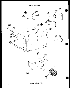 Interior Parts Diagram and Parts List for 12-2MW P54974-24R Amana Air Conditioner