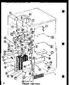 Freezer Functional Diagram and Parts List for SRI19F-L-P7700004WL  Amana Refrigerator