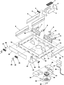 Cavity Diagram and Parts List for AKED3060SS-P1131757NSS  Amana Cooktop