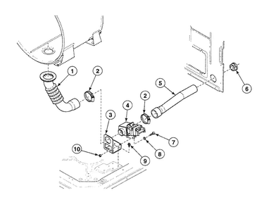Drain Assy Diagram and Parts List for SWFX73QN  Speed Queen Washer