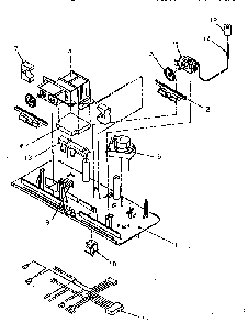 Control Panel Diagram and Parts List for TR21S4E-P1196103WE  Amana Refrigerator