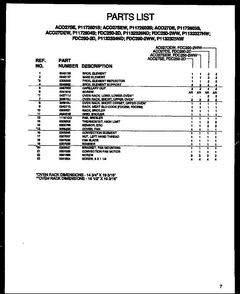 Oven Accessories Diagram and Parts List for AC027DE-P1172603S  Amana Wall Oven