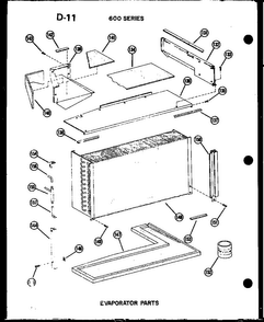 Section 2 Diagram and Parts List for 212-2JM P54655-65R Amana Air Conditioner