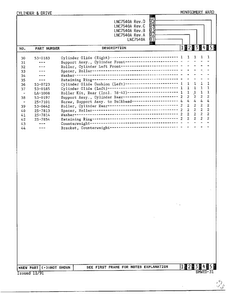 Cylinder And Drive Page 3 Diagram and Parts List for 7540A REV C Norge Dryer