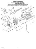 ICEMAKER PARTS, OPTIONAL PARTS (NOT INCLUDED) Diagram and Parts List for ABL1927FES12  Amana Refrigerator