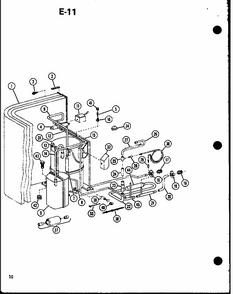 (erhq30-w01b/p68522-3c) (erhq36-w01b/p68522-4c) Diagram and Parts List for ERQH18-W01B P68522-1C Amana Air Conditioner