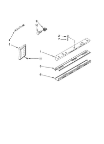 Control Panel Parts Diagram and Parts List for JS48SEDUDB01  Jenn-Air Refrigerator