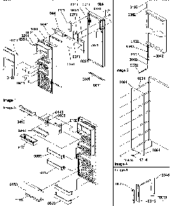Refrigerator Door Diagram and Parts List for SRDE27TPW-P1190603WW  Amana Refrigerator