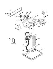 Part Location Diagram of W10865740 Whirlpool HARNS-WIRE