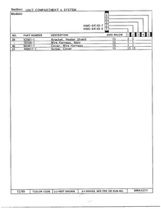 Unit Compartment And System Page 3 Diagram and Parts List for 64143-0  Admiral Refrigerator
