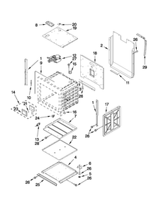 Part Location Diagram of W10176000 Whirlpool TOP-CABNT