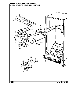 Fresh Food Compartment Diagram and Parts List for HRNT1716 BF34A Maytag Refrigerator