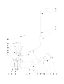 Drain System Parts Diagram and Parts List for MXS20PDATS  Maytag Washer