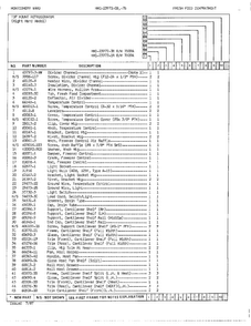 Fresh Food Compartment Page 2 Diagram and Parts List for 23972B  Admiral Refrigerator