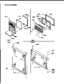 Door Assemblies Diagram and Parts List for TRI18TL-1303202WL  Amana Refrigerator
