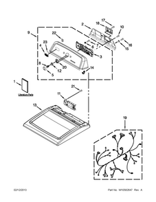 Part Location Diagram of WPW10293247 Whirlpool Console