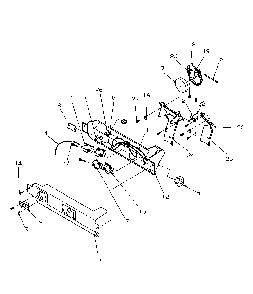 Ice And Water Cavity Diagram and Parts List for SSD21SL-P1193901WL  Amana Refrigerator