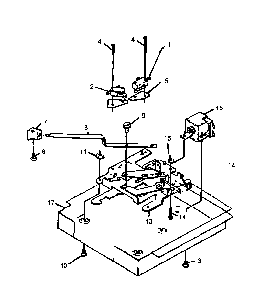 Door Latch Diagram and Parts List for AO27SEW1 P1132340NW Amana Range