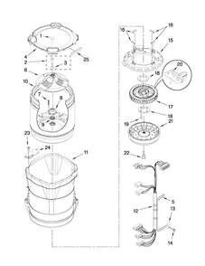 Part Location Diagram of W10321442 Whirlpool BASKET