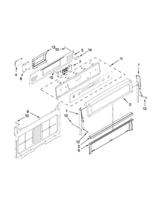 Control Panel Parts Diagram and Parts List for MGR8880AS1  Maytag Range