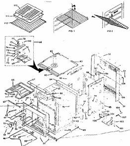 Body Section (single Ovens) Diagram and Parts List for 8504277821  Kenmore Range